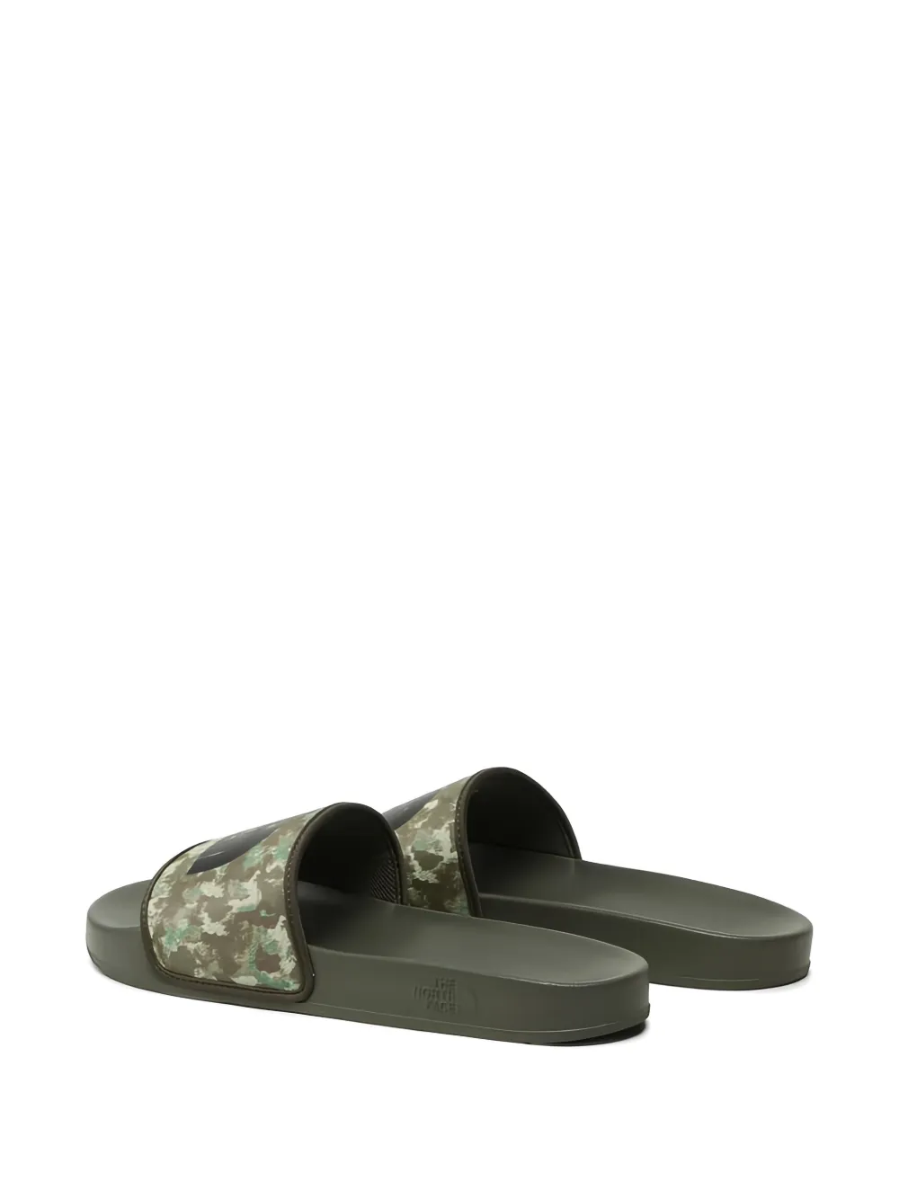 The North Face Slippers met camouflageprint Groen