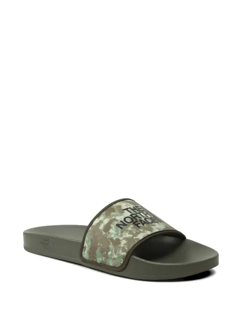 The North Face camouflage patterned slides