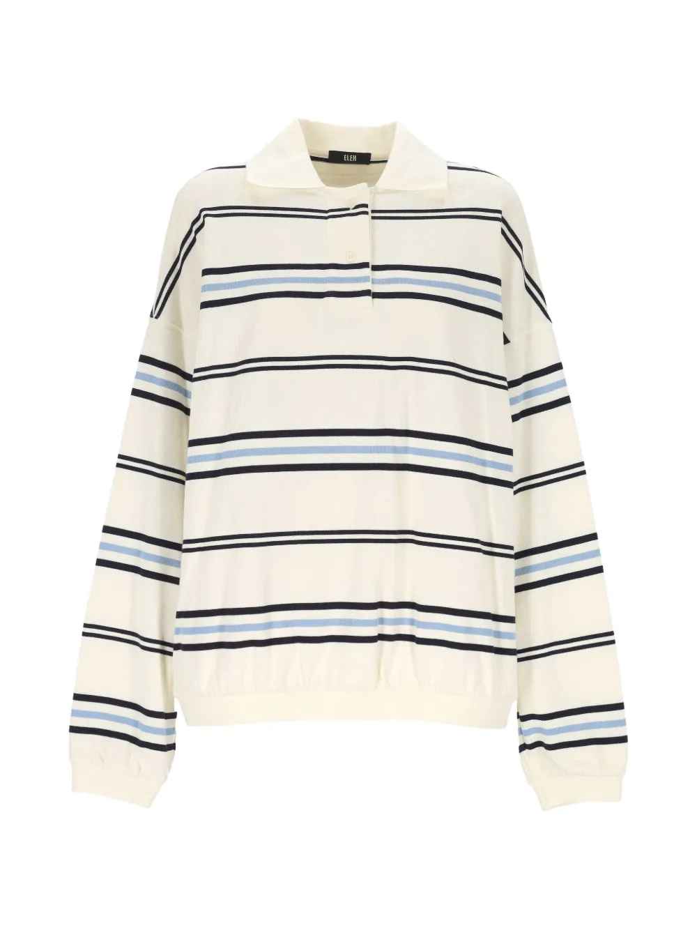 Eleh striped collared knitwear - Toni neutri