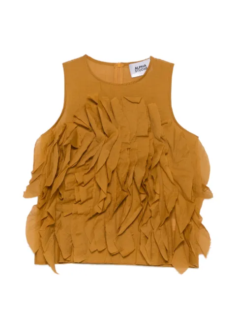 ALPHA STUDIO ruffled top
