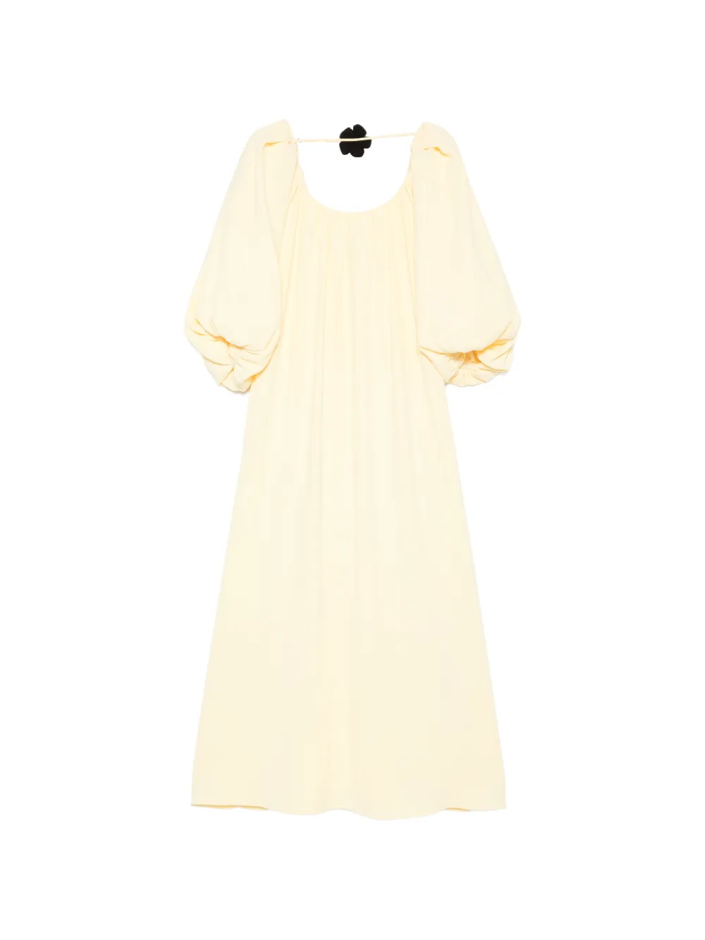 Stine Goya gathered puff-sleeve maxi dress - Giallo