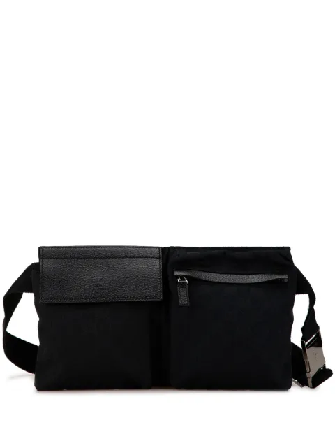 Gucci Pre-Owned поясная сумка GG Canvas Double Pocket (2000-2015 годы)