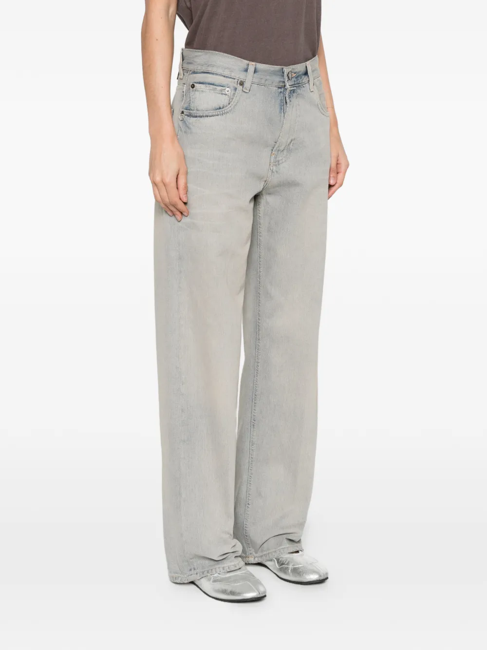 Haikure Jeans met wijde pijpen Blauw