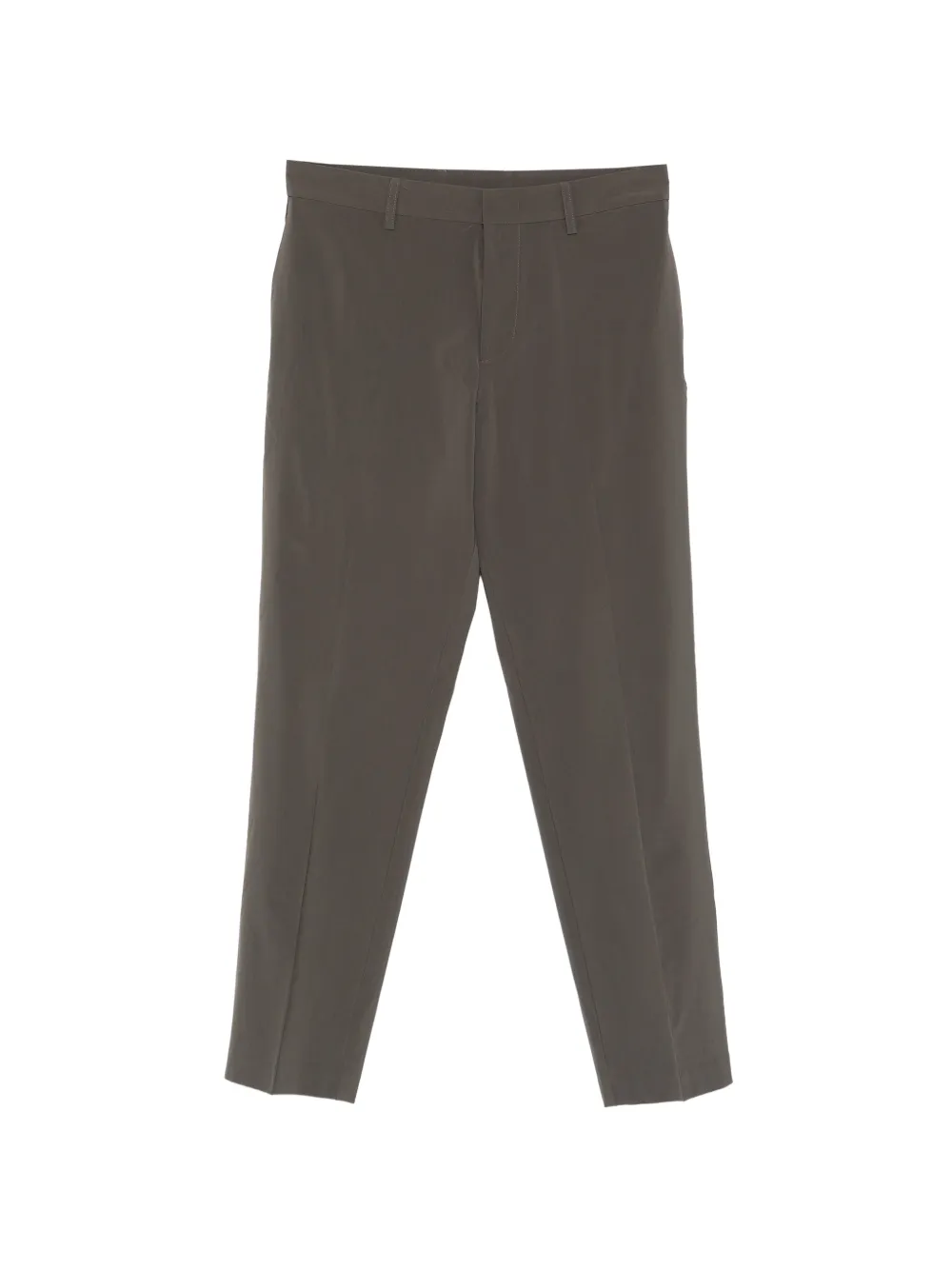 Emporio Armani creased-front trousers - Marrone