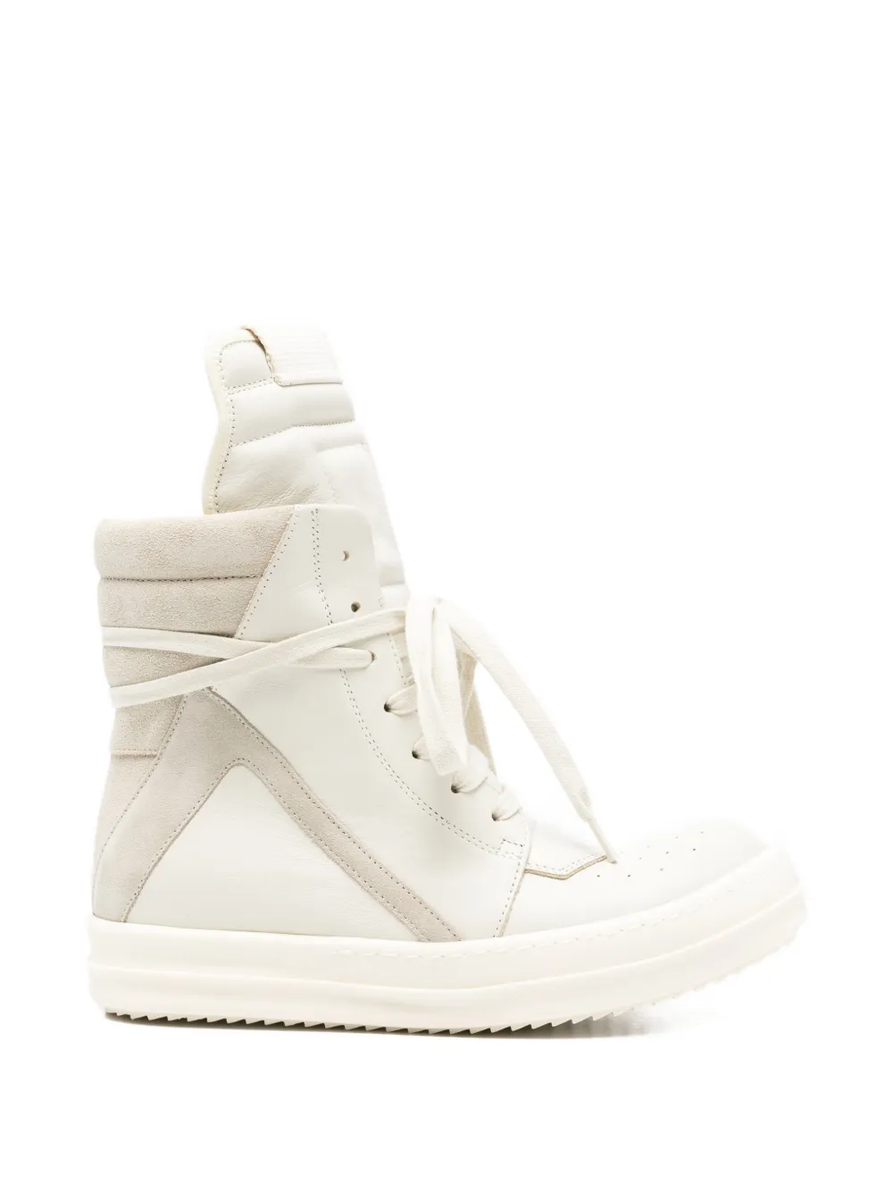 Rick Owens leather sneakers - Toni neutri