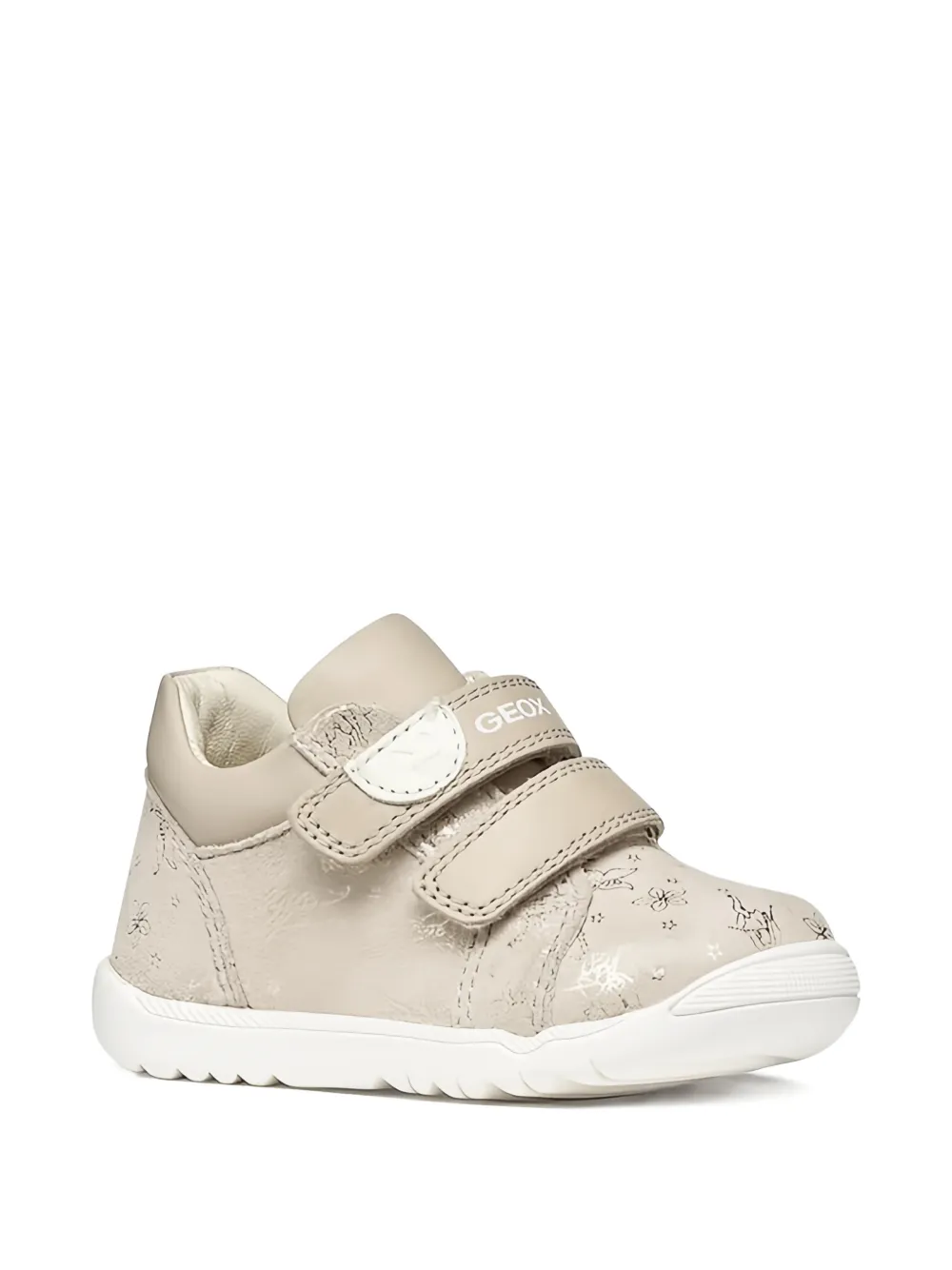 Geox Kids Macchia patterned trainers Beige
