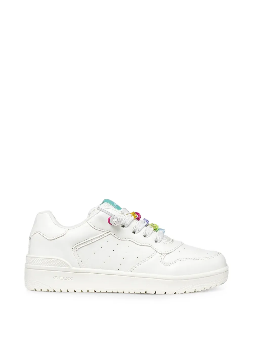 Geox Kids Washiba bead-embellished low-top sneakers Wit