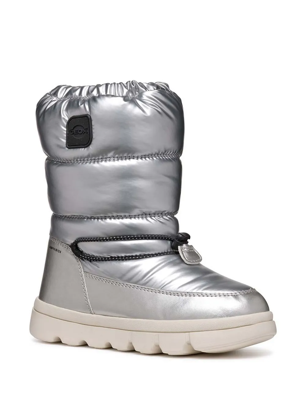 Geox Kids Stivali Willabooa con coulisse - Argento