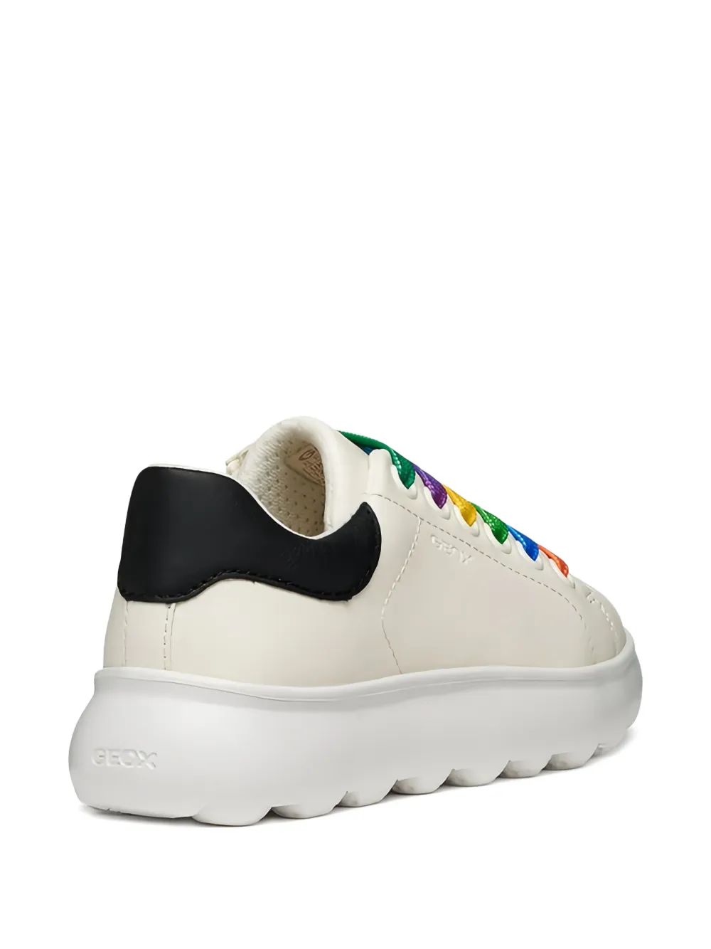 Geox Kids rainbow-laces sneakers Beige