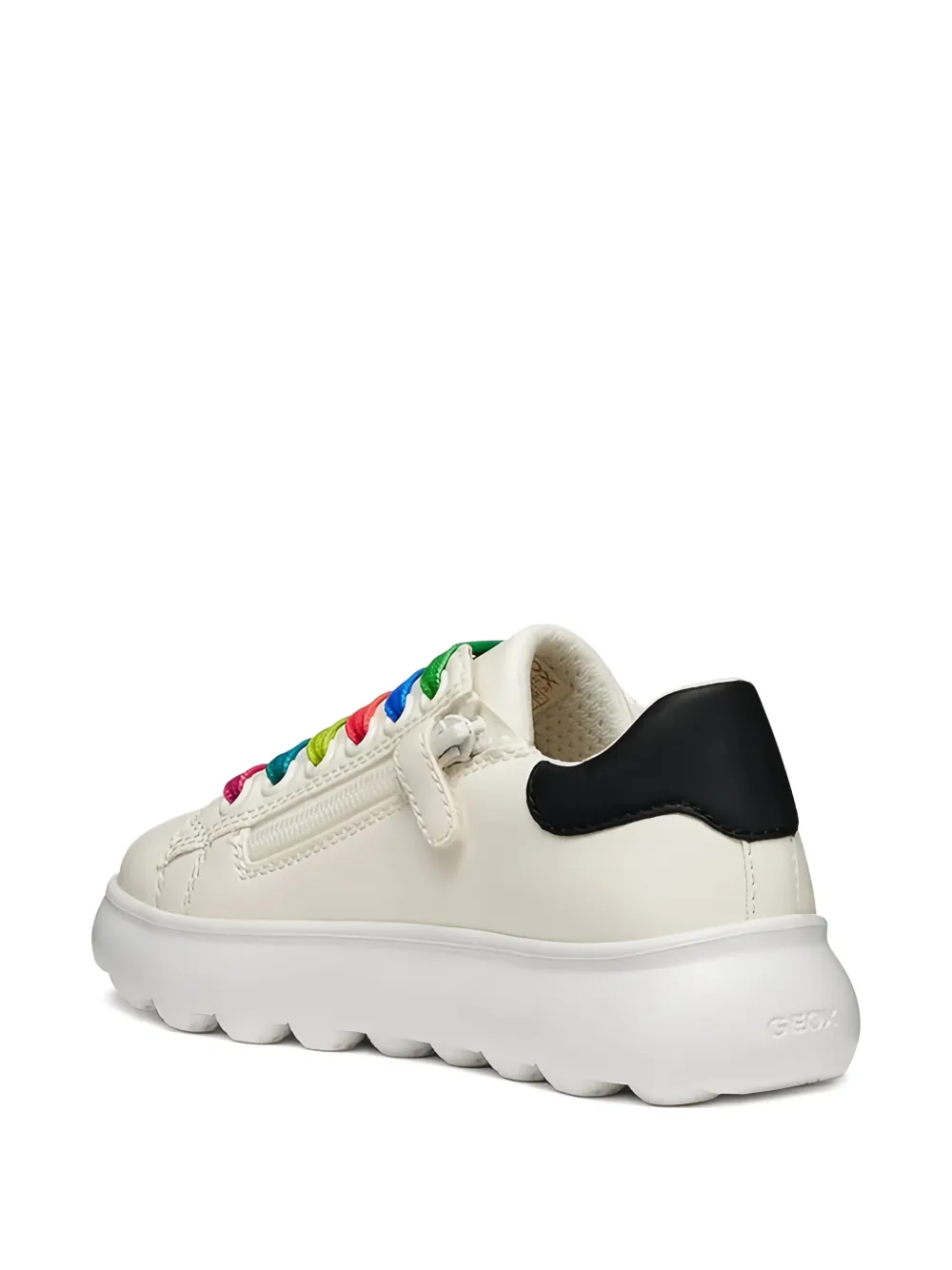 Geox Kids rainbow-laces sneakers Beige