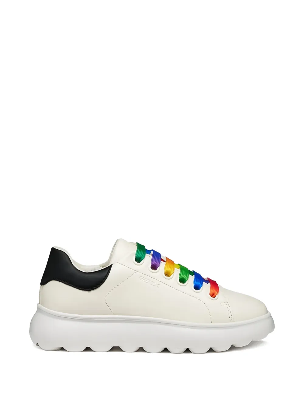 Geox Kids rainbow-laces sneakers Beige