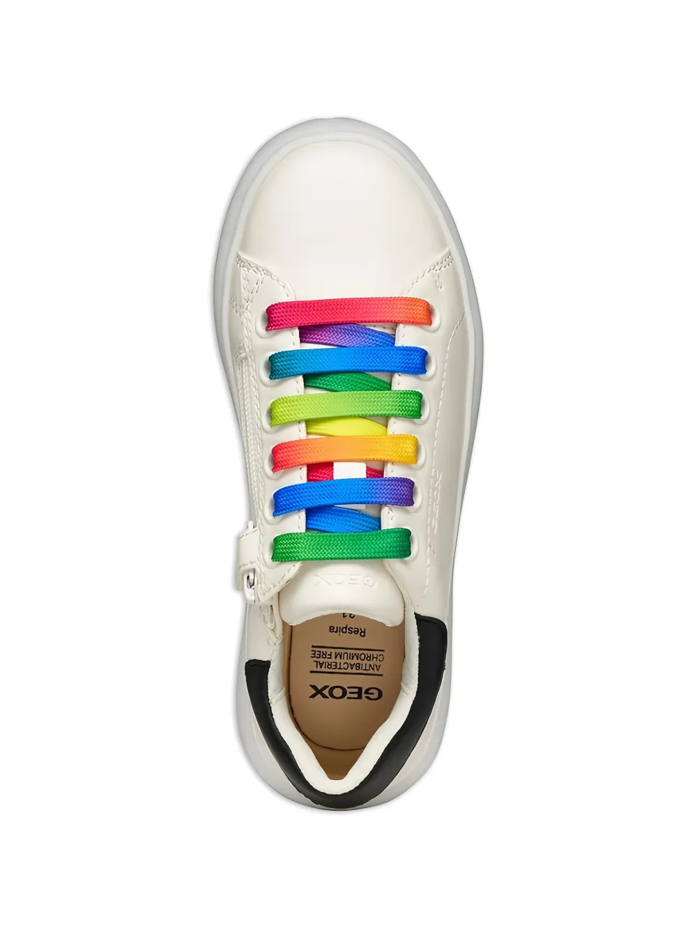 Geox Kids rainbow-laces sneakers Beige