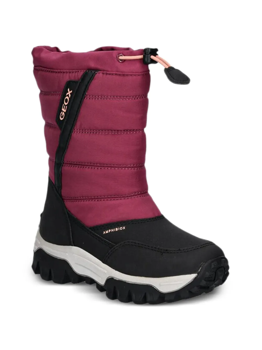 Geox Kids Himalaya gewatteerde laarzen met vlakken Paars