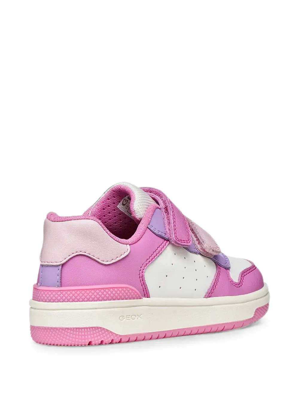 Geox Kids Washiba touch-strap perforated sneakers Roze