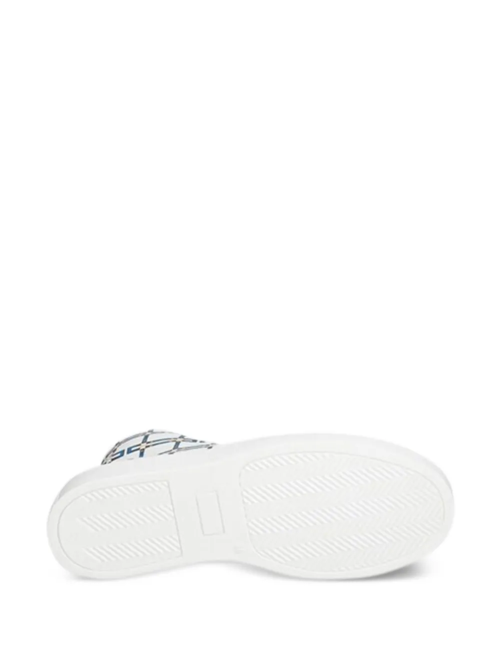 Elisabetta Franchi La Mia Bambina patterned high-top sneakers Wit