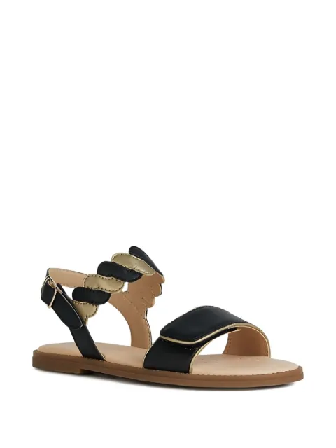 Geox Kids sandalias con tiras festoneadas