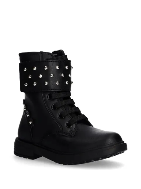 Geox Kids studded buckle boots
