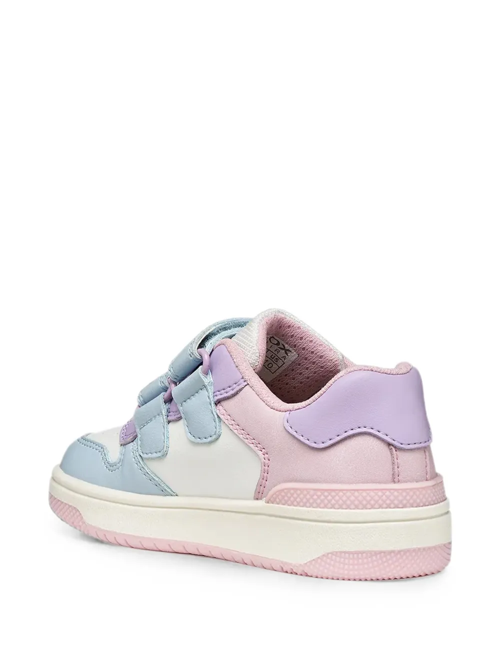 Geox Kids Washiba touch-strap perforated sneakers Wit
