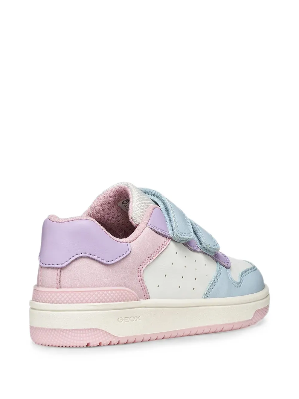 Geox Kids Washiba touch-strap perforated sneakers Wit