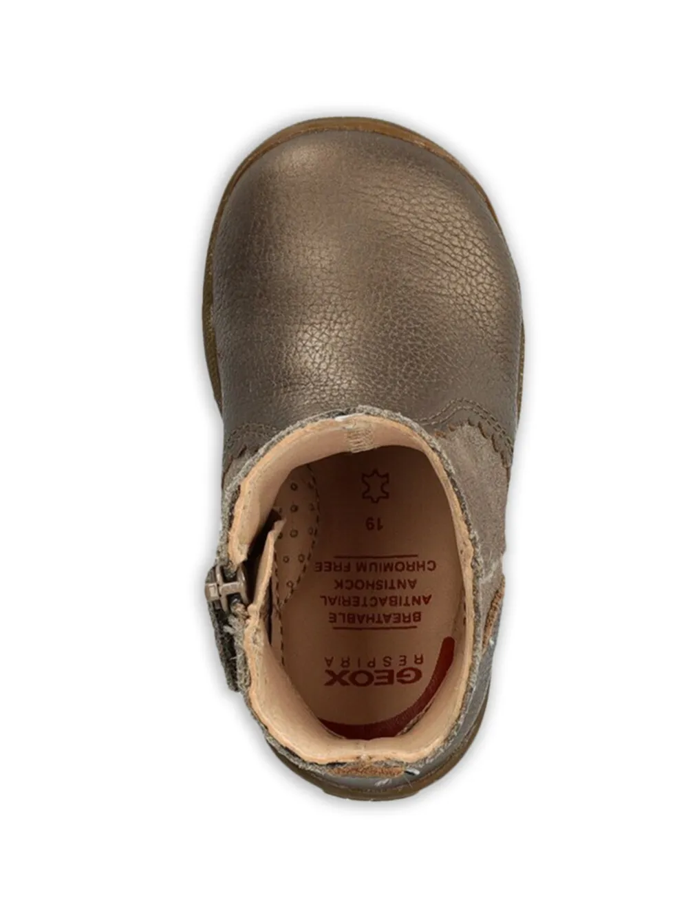 Geox Kids Gewelfde metallic laarzen Bruin