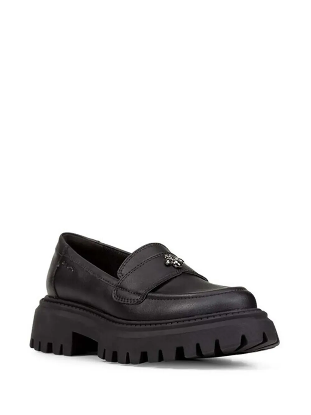 Geox Kids lug-sole loafers - Black
