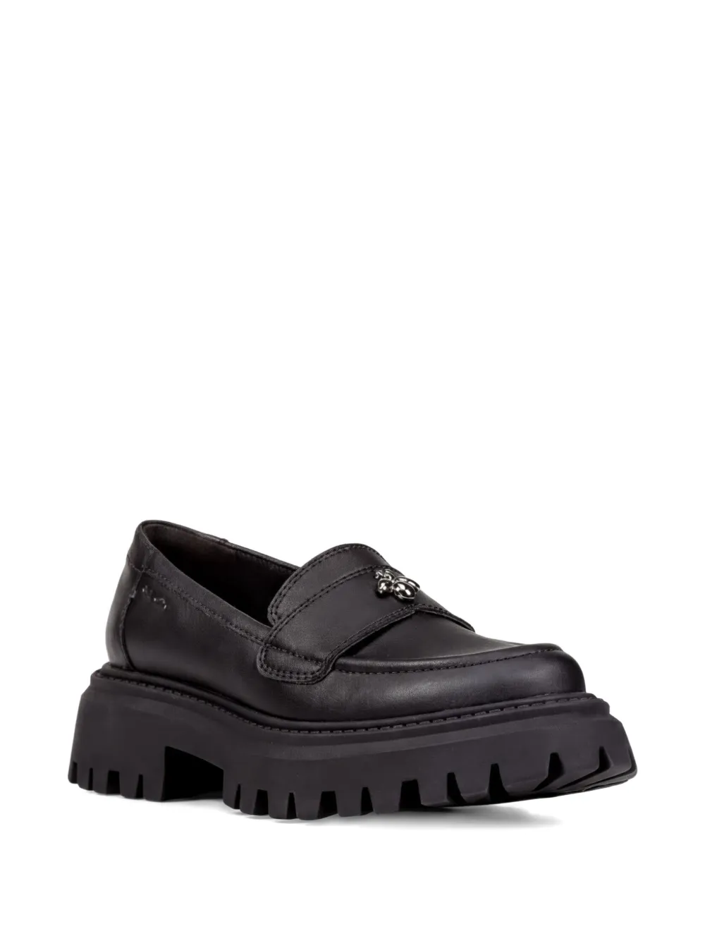 Geox Kids lug-sole loafers - Nero
