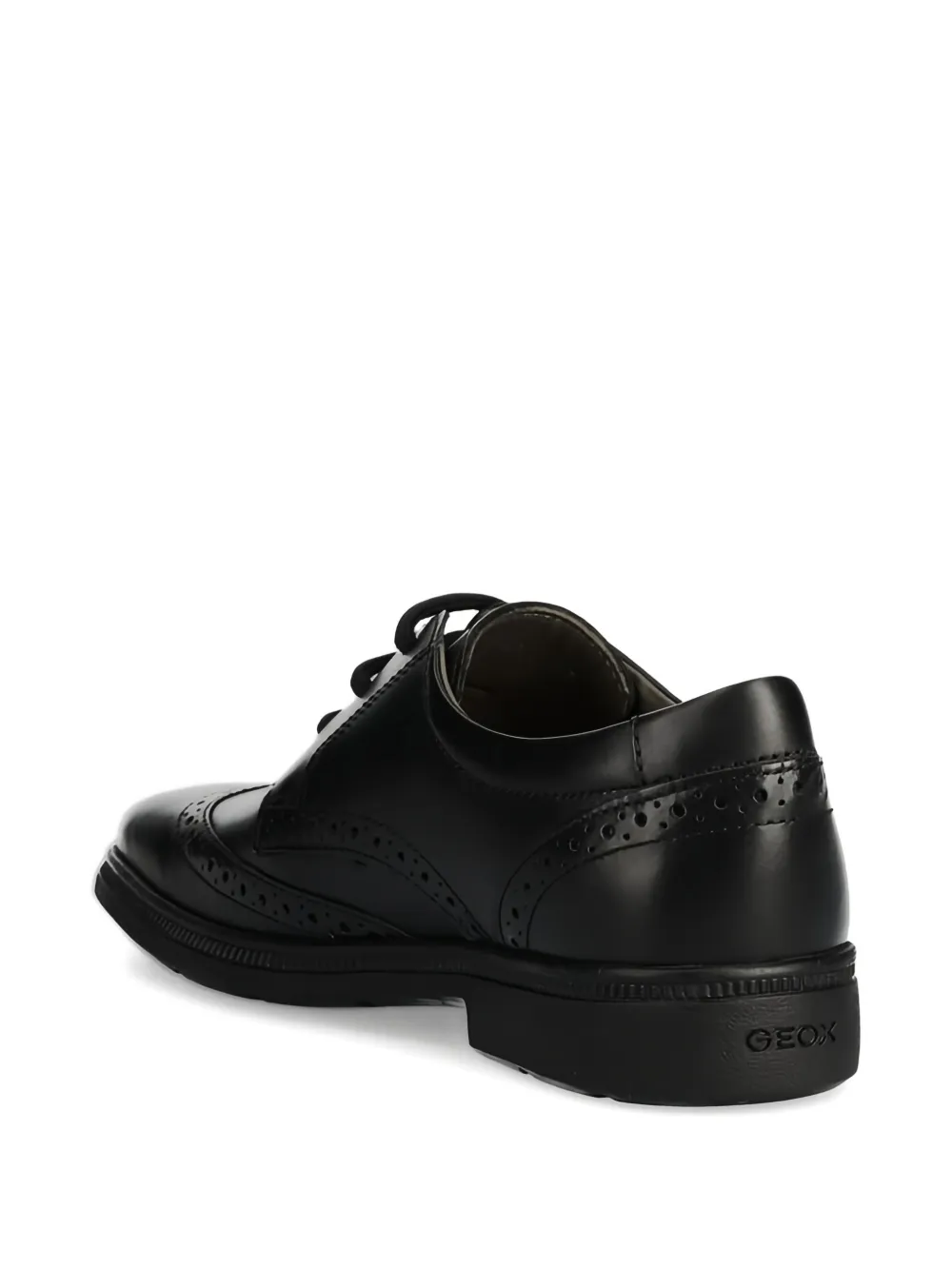 Geox Kids Brogue loafers met veters Zwart