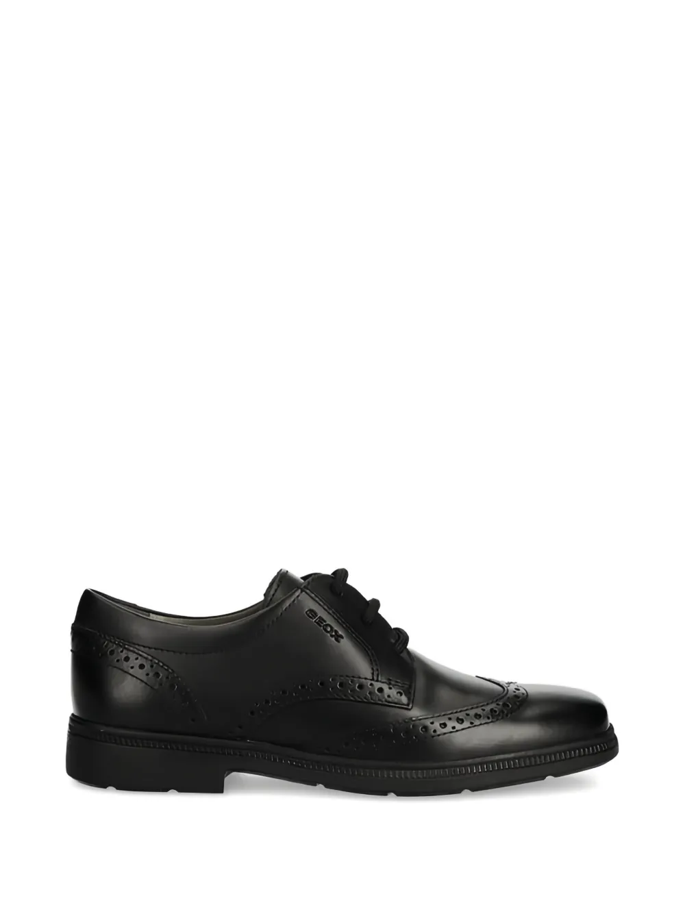 Geox Kids Brogue loafers met veters Zwart