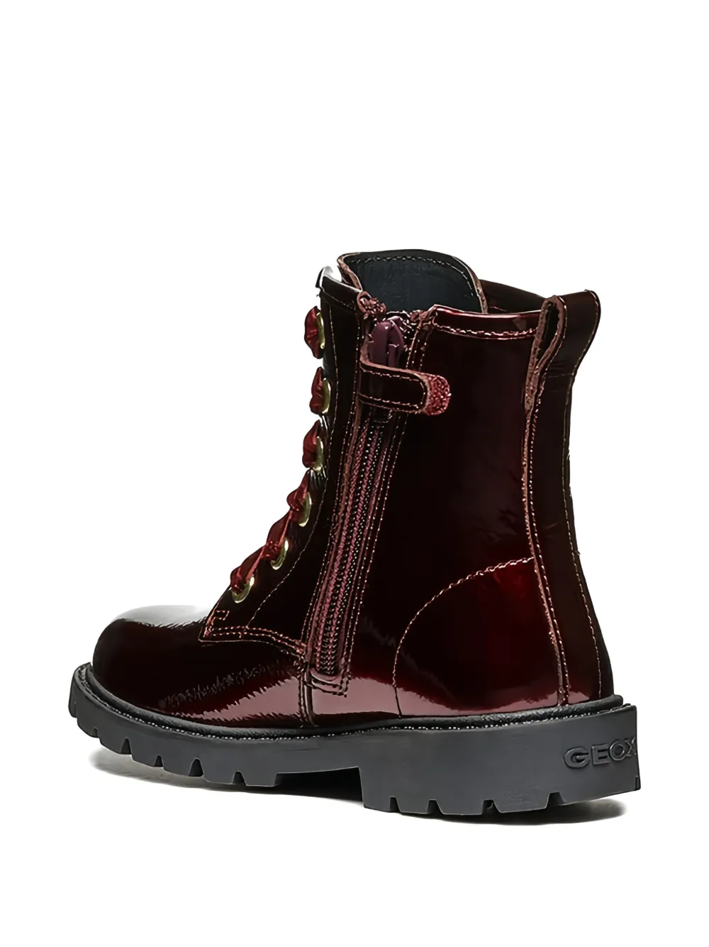 Geox Kids lace-up fastening boots Rood