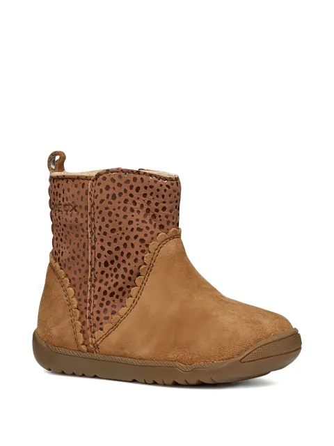 Geox Kids botas con estampado de leopardo