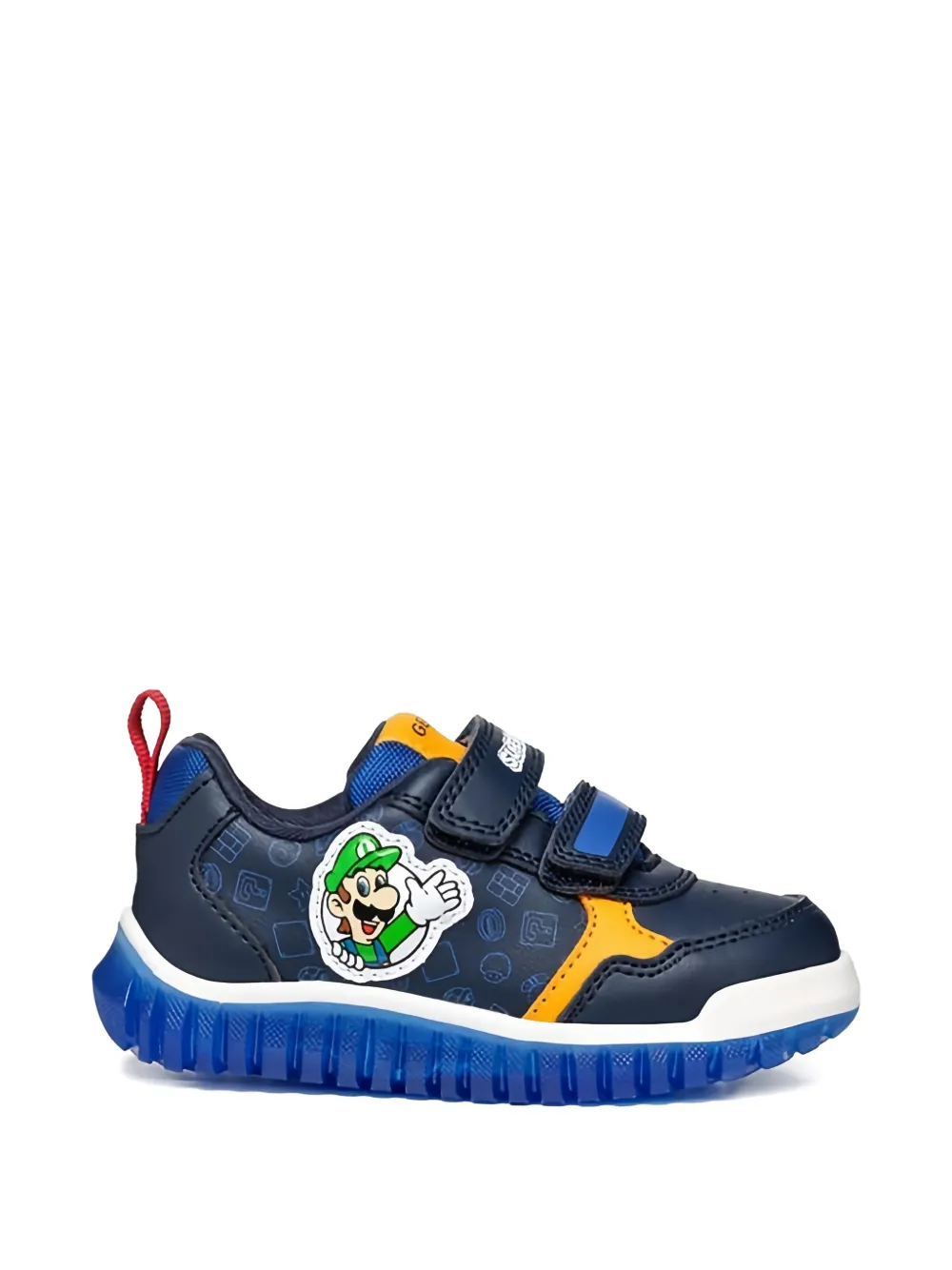 Geox Kids Supermario logo-patch sneakers Blauw