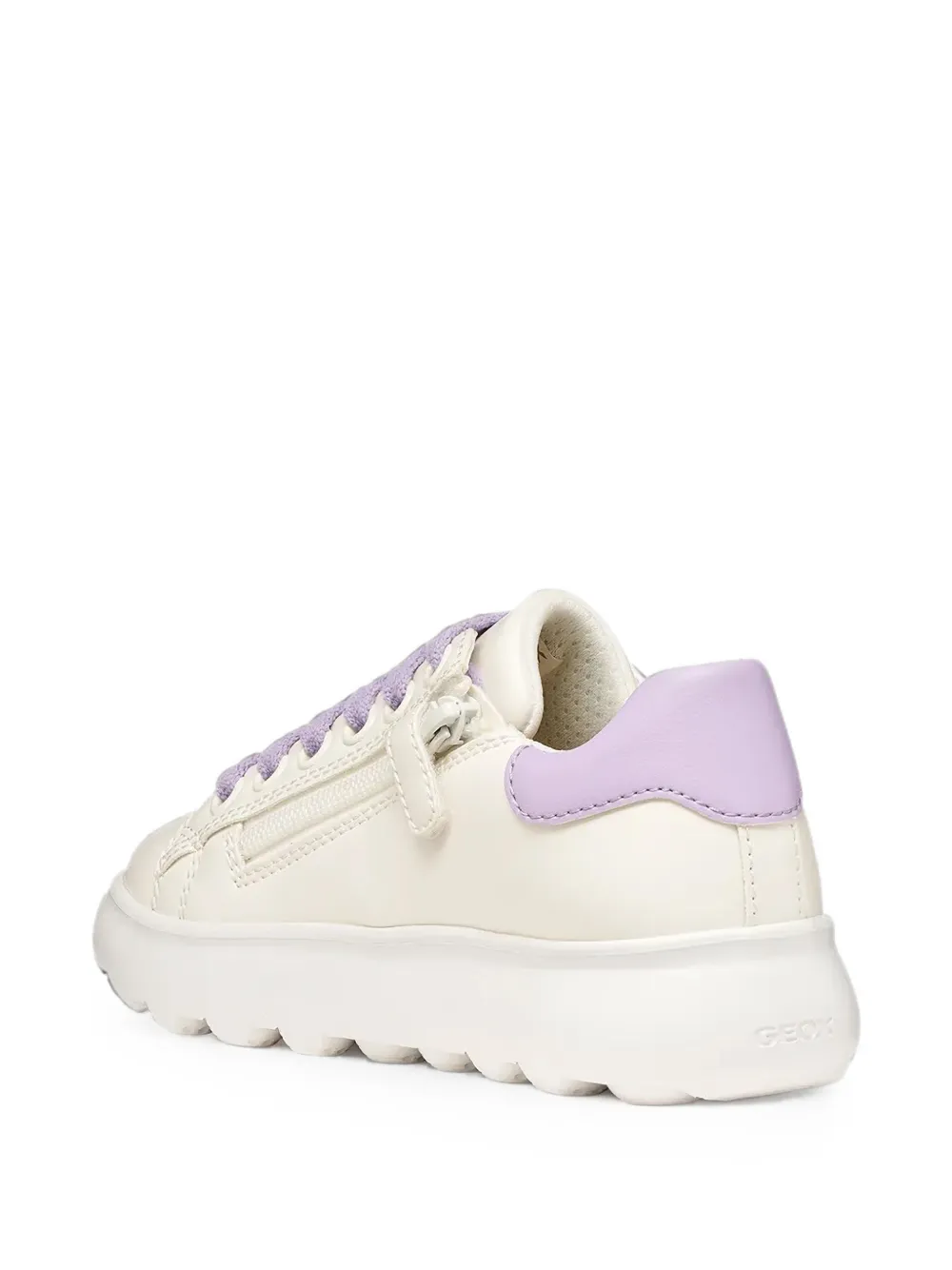 Geox Kids Puffypop sneakers met vlakken Beige