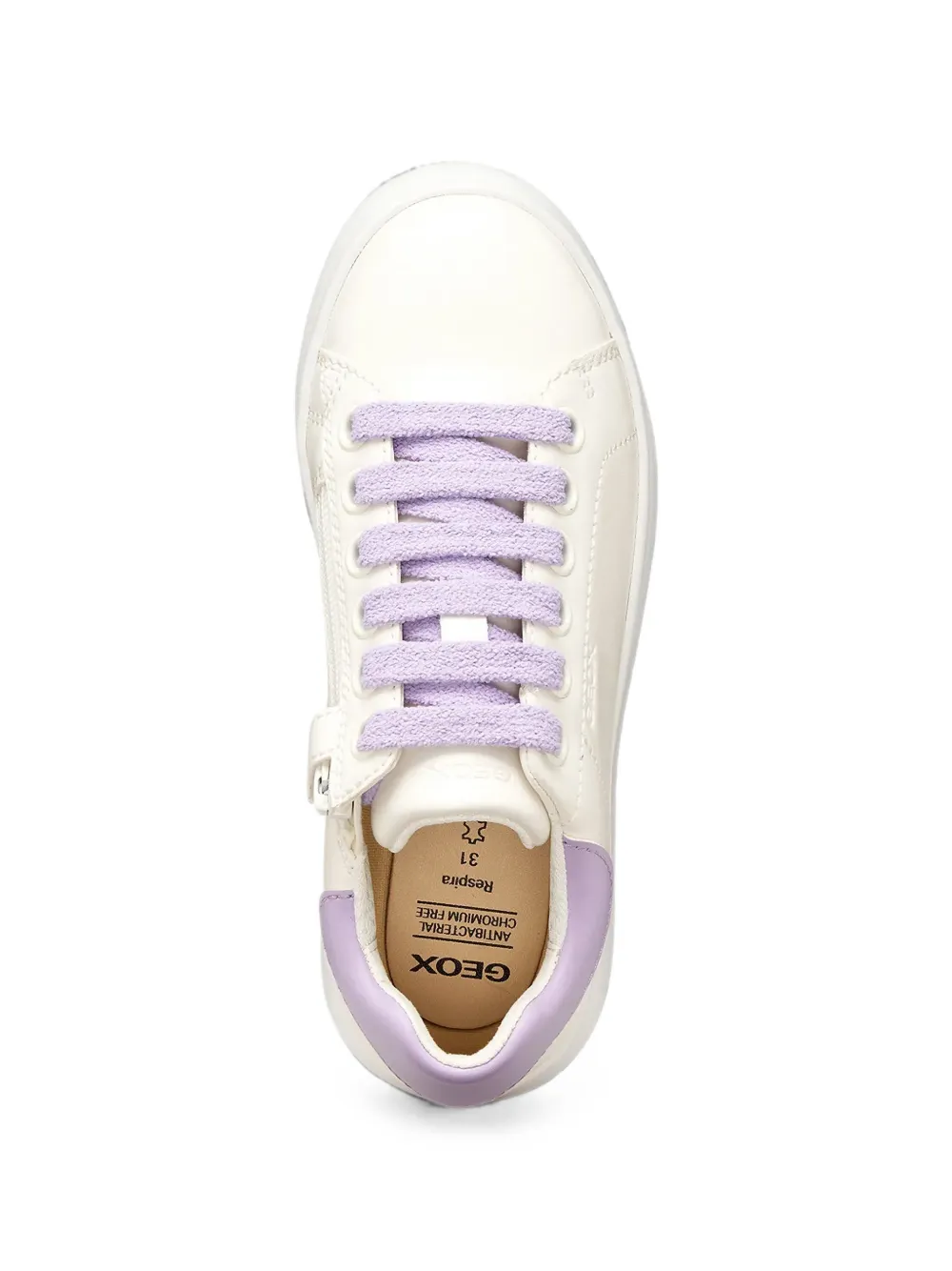 Geox Kids Puffypop sneakers met vlakken Beige
