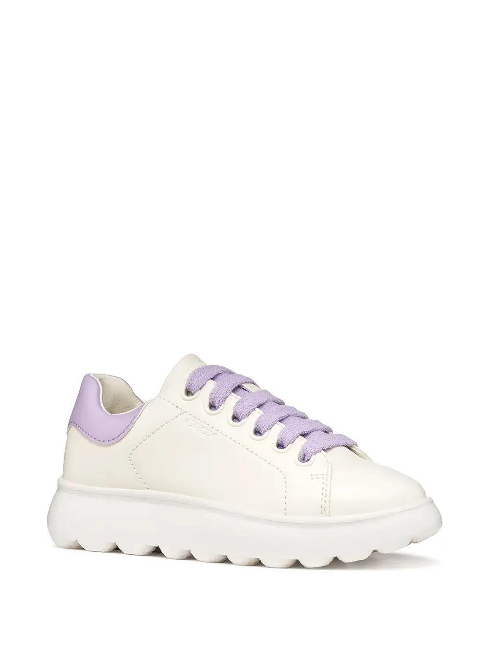 Geox Kids Puffypop sneakers met vlakken Beige