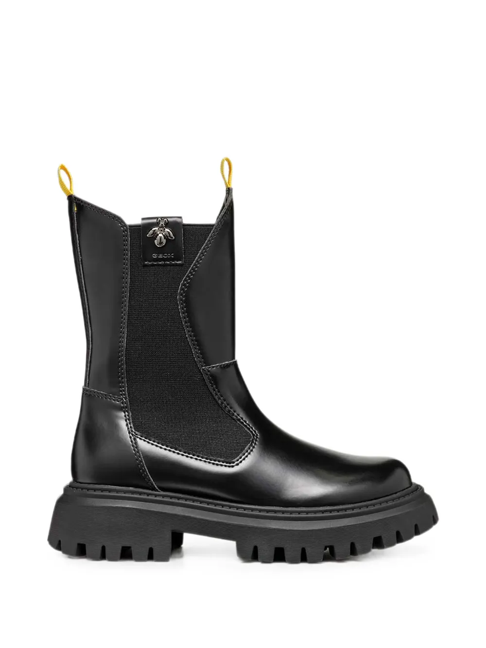 Geox Kids Maquinnens bee-embellished chunky-sole ankle boots Zwart