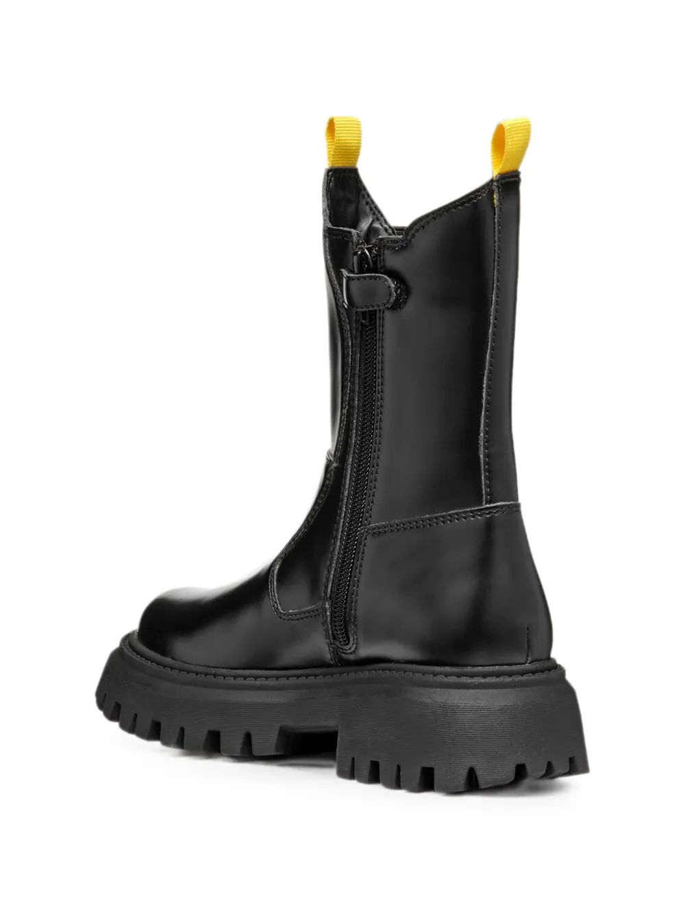 Geox Kids Maquinnens bee-embellished chunky-sole ankle boots Zwart