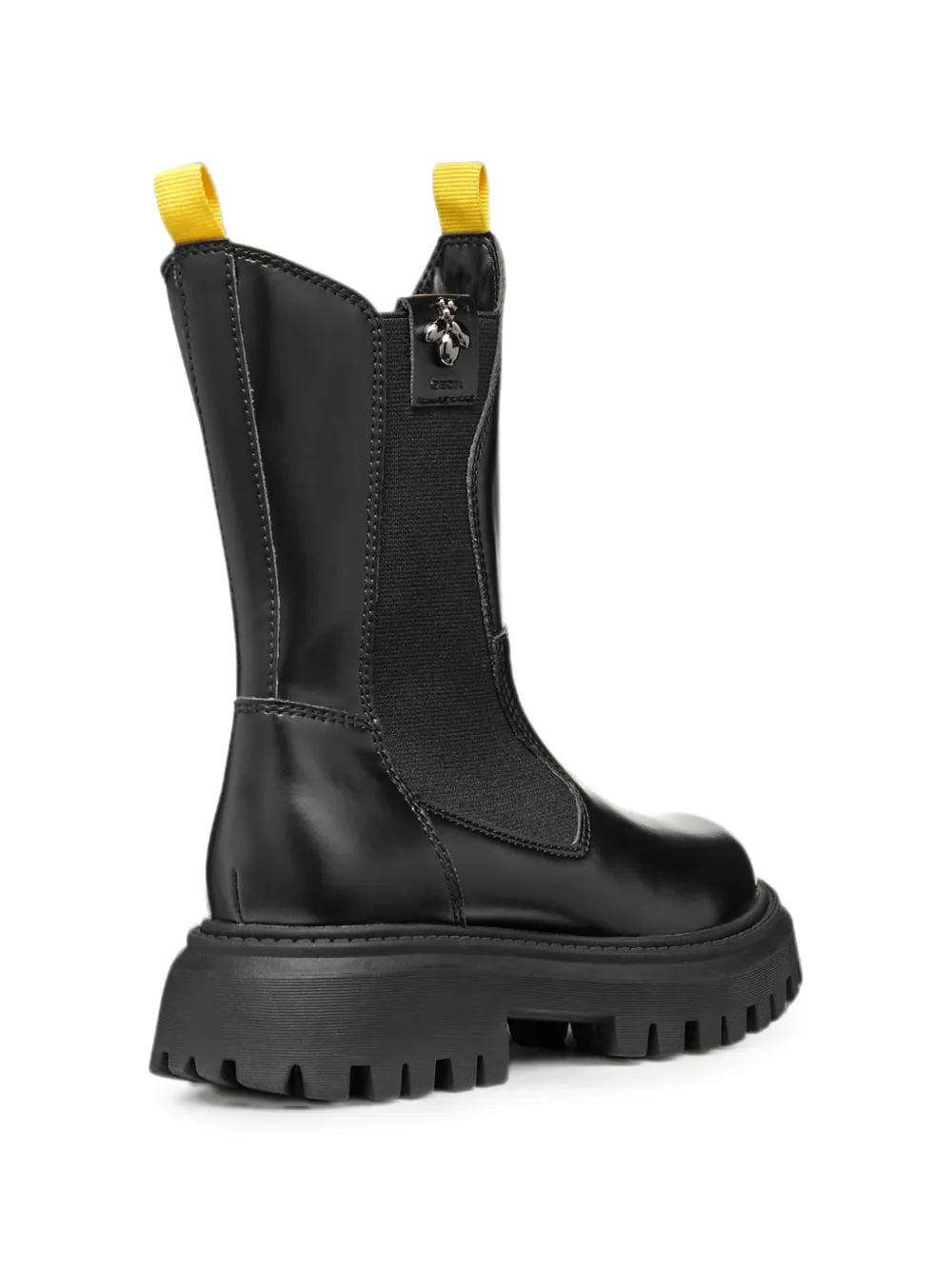 Geox Kids Maquinnens bee-embellished chunky-sole ankle boots Zwart
