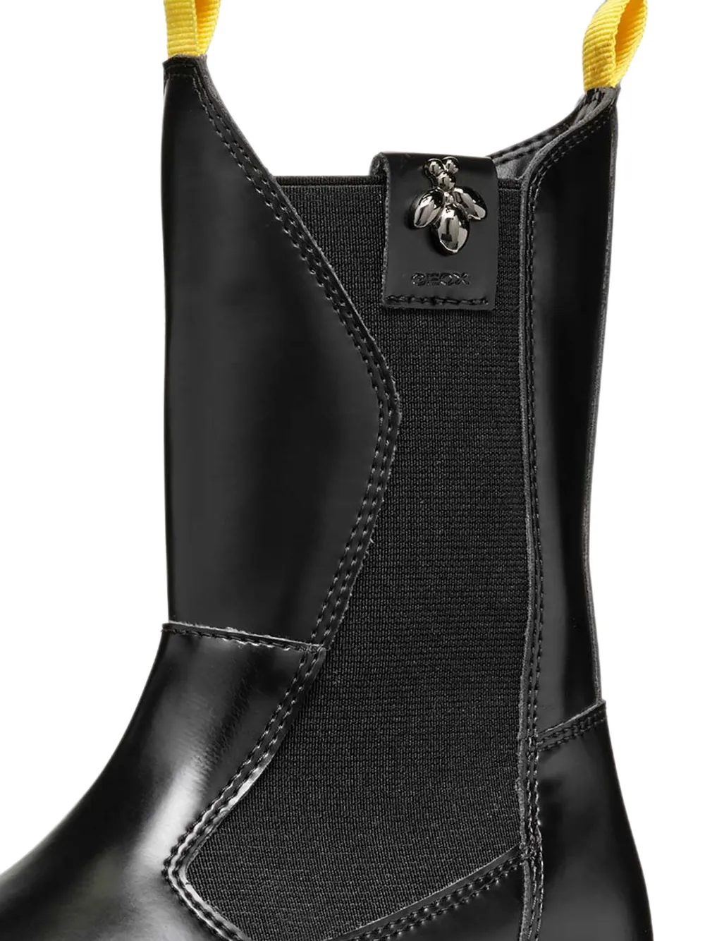 Geox Kids Maquinnens bee-embellished chunky-sole ankle boots Zwart