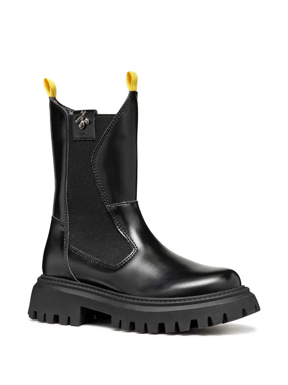 Geox Kids Maquinnens bee-embellished chunky-sole ankle boots Zwart