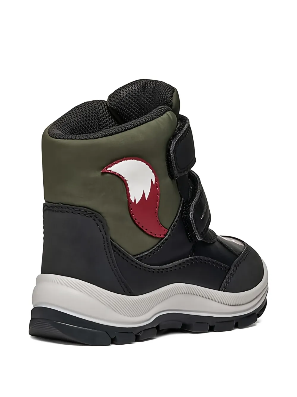 Geox Kids Snowboots met vossenprint Zwart