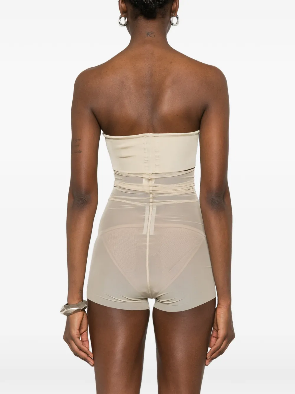 Rick Owens Temple bandeau top Beige