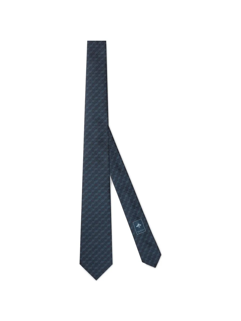 Gucci GG silk jacquard tie - Blau