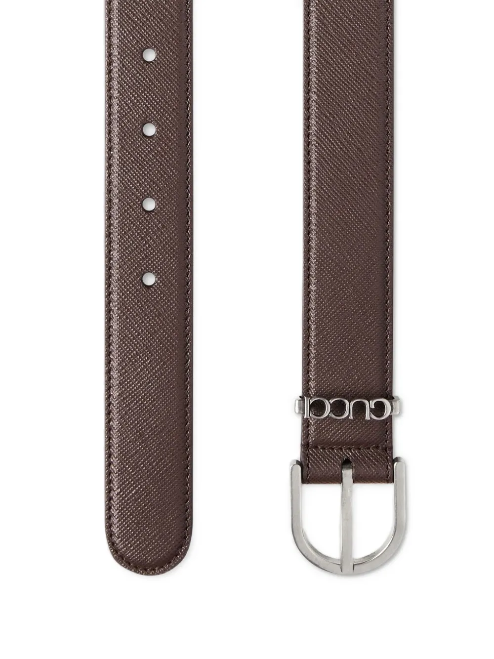  Gucci Logo-buckle Belt - Brown 