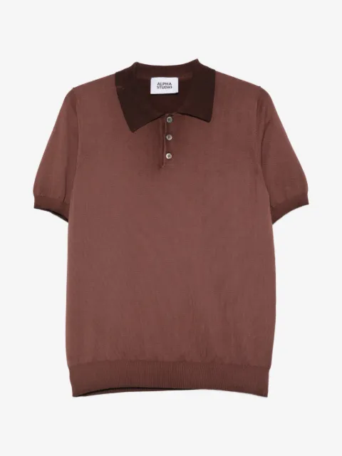 ALPHA STUDIO playera tipo polo con botones