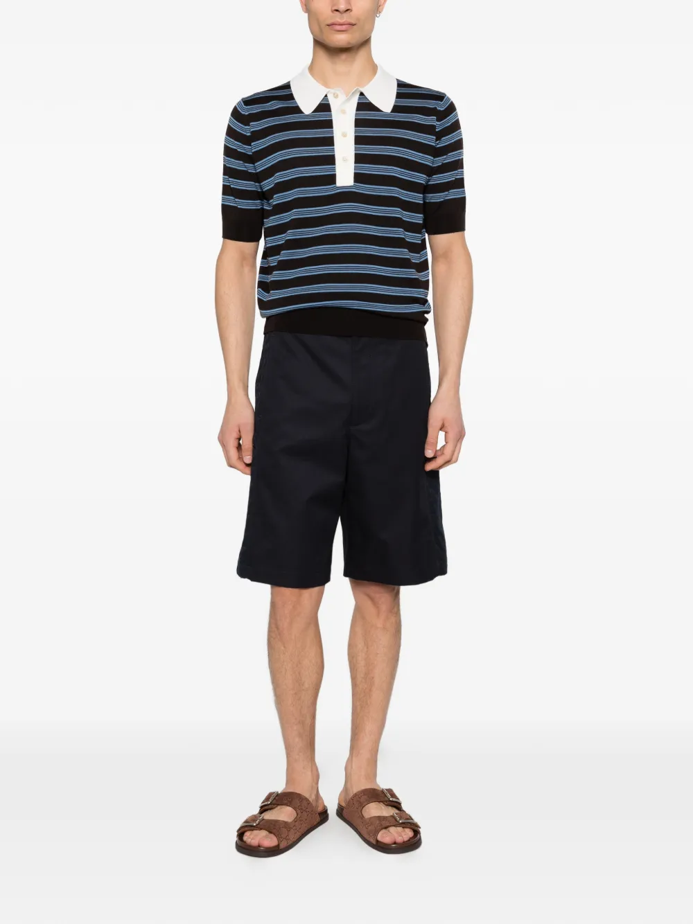 Gucci Shorts met logoknoop Blauw