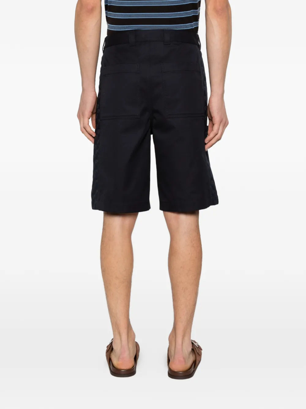 Gucci Shorts met logoknoop Blauw