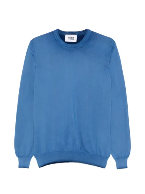 ALPHA STUDIO crew-neck knitted jumper