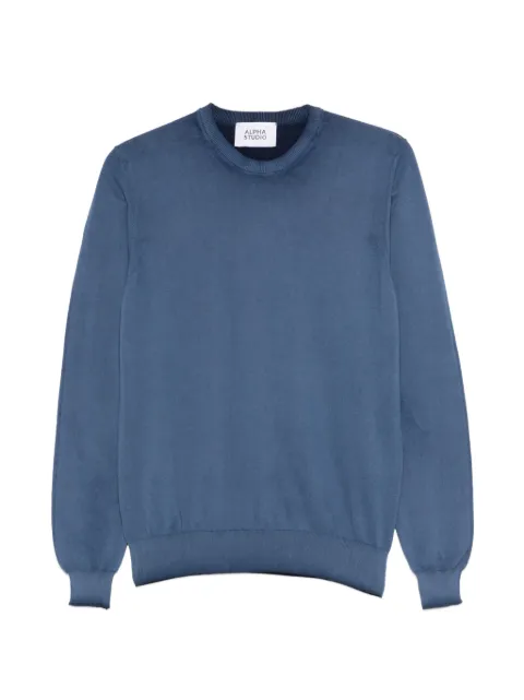 ALPHA STUDIO crewneck knitwear