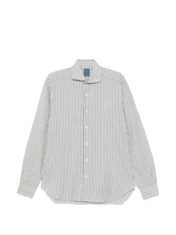 Barba ストライプ シャツ | グリーン | FARFETCH JP