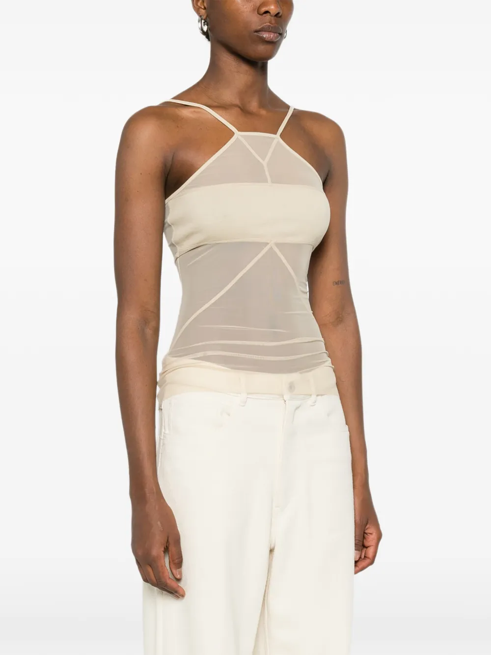 Rick Owens SL Combo tanktop Beige